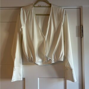 GOOD AMERICAN WHITE BLOUSE